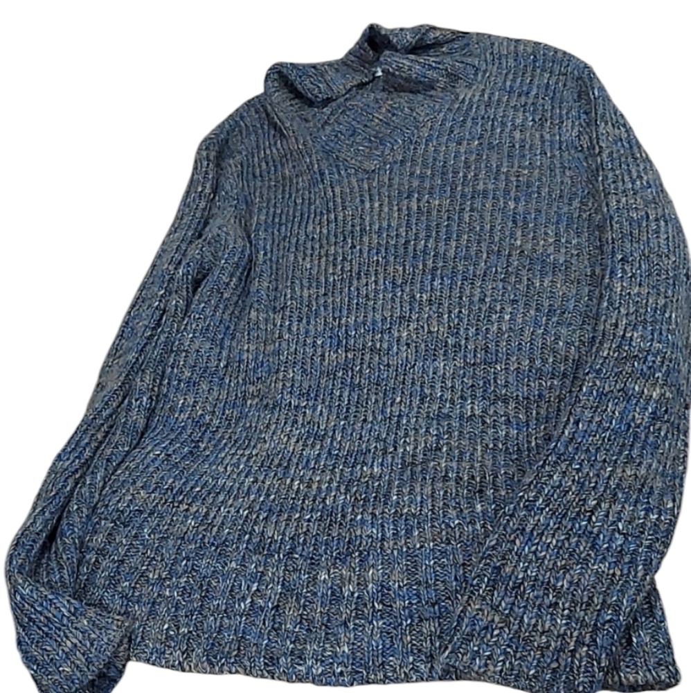 Calvin Klein wool acrylic blend blue gray sweater size xxl